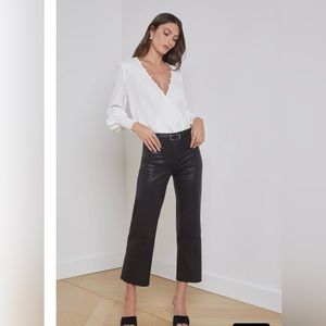 L’Agence Wanda - High Rise Crop Wide Leg Taille Haute Coutre Jambe Large Size 25